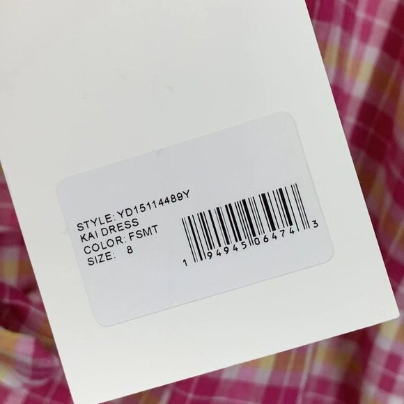NWT LIKELY Kai Check Dress - Picture 9 of 10